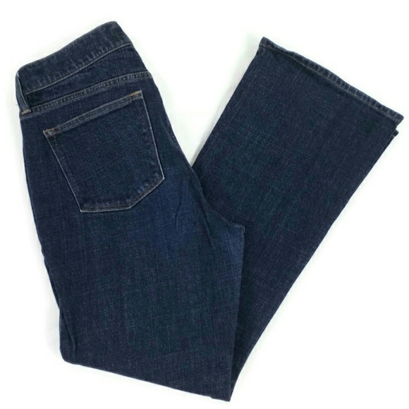 Vintage Lauren Ralph Lauren Dark Blue Wash Classic Bootcut Denim Jeans Womens 8P - Picture 6 of 14